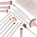 TTRWIN 18 Pcs Professional Makeup Brush Set - Synthetic Kabuki Brushes for Face, Blush, Lip, Eyeshadow, Eyeliner, Foundation & Powder - Cosmetic Brushes Kit with PU Leather Bag - Beige Set - Buy Online on GoSupps.com