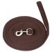 Pfiff 101196 Softlunge lunge lunging line swivel snap hook approx. 8.20 meters 820 cm brown