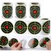 100 Pcs Self-Adhesive Splatter Targets - 3 Inch Round Reactive Paper Targets for Shooting Range - Fluorescent Shooting Targets - Buy Online on GoSupps.com