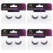 Self Adhesive Eyelashes No Glue or Eyeliner Needed Easy To Apply 3 Secs To Put On Stable Non-slip Waterproof False Lashes Gift for Women Natural Look(4 Pack A101)