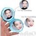 Framendino 4 Pack Portable Glitter Shell Makeup Mirrors - Double-Sided Compact Travel Mirrors for Women and Girls - Buy Online on GoSupps.com
