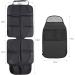 LIHAO Universal Car Seat Mat Cover - Waterproof Leather Protector with Organizer (Black) - Buy Online on GoSupps.com