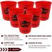 Juegoal Yard Pong  Outdoor Giant Yard Games Pong Game Set with Durable Buckets and Balls  Cup Pong Throwing Game for Beach  Camping  Lawn and Backyard Red - Buy Online on GoSupps.com