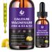 (2 Pack) Calcium Magnesium Zinc Liquid Drops for Women and Men - Bone & Teeth, Immune Support, Liquid Calcium Supplement with Magnesium Glycinate, Vitamin C D3 K2 B6, Lemon Flavor | Sugar Free Lemon 1 Fl Oz (Pack of 2)