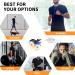 Bingrong Sauna Shirt for Men - Sweat Loss Vest & Body Shaper | Neoprene Fitness Corset | Black Sauna Suckers Top - Buy Online on GoSupps.com