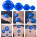 OFKPO Anti Cellulite Cup Set | 4 Silicone Cupping Cups for Muscle Relief & Beauty Therapy Massage - Blue - Buy Online on GoSupps.com