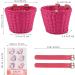 EIRONA Pink Bicycle Basket for Kids (12-16) | Balance Bike Tricycle & Scooter | DIY Sticker Included - Buy Online on GoSupps.com