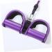 Pedal Tensioner Exercise Rope Set - Foot Pedal Resistance Trainer & Elastic Pull Bands for Legs - TPE Purple | International Shipping Available - Buy Online on GoSupps.com