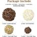 Wicker Rattan Balls Decorative Orbs for Centerpiece Vase Fillers - 36 Pcs in 4 Sizes (White, Wood Color, Light Tan, Coffee) - Ideal for Spring, Summer Craft, Wedding, Party Decor - Buy Online on GoSupps.com