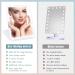 Rechargeable Travel Makeup Mirror with 3X 5X Magnifying, 72 LED Lights, 3 Color Lighting- Portable Vanity Mirror for Women - Compact Foldable Design - White - Buy Online on GoSupps.com