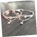 Ultechnovo Sun & Moon Crystal Pearl Bracelet Set - Stylish Gemstone Cuff for Women | 3-Piece Ros gold Design - Buy Online on GoSupps.com