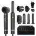 Air Styler 7 In 1 Hair Dryer Brush Set Warm air brush hairstyler 11000 RPM ionen hairdryer with hair dryer left right curls round brush hair thermal brush hair straightener 3 temperature & wind black