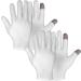 Dimeho 2 Pairs Touch Screen Moisturizing Gloves SPA Gloves for Dry Hands White Cotton Gloves for Sleeping Moisturizing Night Gloves for Rough Cracked Dry Chapped Hands Skin - Buy Online on GoSupps.com