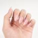 LADYING 24 pcs Moonlight Glitter Gel False Nails Short Glossy Pink Almond Press on Nails French Tip Pattern Reusable Fake Nails Short with Nail Glue UV Oval Stick on Nails for Women 1 count (Pack of 1) gel&glitter pink2 - Buy Online on GoSupps.com
