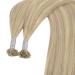 Youngsee Real Hair Extensions - Ashblond & Platinblond U Tip Bonding 35 cm | 50g - Premium Quality Hair Extensions - Buy Online on GoSupps.com