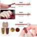 Glitter Red Nail Polish Set 2 In 1 Autumn Quick Dry Breathable Nail Varnish Shinny Sparkling No Need UV/LED Lamp Peel off Long Lasting Non-toxic Water Based Formula for Christmas Home DIY Nail Art - Buy Online on GoSupps.com