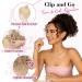 REECHO Messy Bun Hair Piece - Large Curly Wave Fake Bun Updo Hairpiece for Women, Light Blonde Wavy Color - Buy Online on GoSupps.com