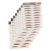 Didiseaon Didiseaon 8 Sheets Sticker Imitation Eco Eyebrow Tattoos Tattoo Eyebrow Waterproof Decor Girly 3d Eyebrow Lines Cosmetic Transfer Stickers