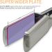K&K 2.16 Extra-Wide 3D Floating Tourmaline Ceramic Hair Straightener | 250 F-450 F MCH Flat Irons | Instant Heat | Dual Voltage - Buy Online on GoSupps.com