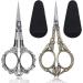 Vintage Stainless Steel Cuticle Embroidery Scissors - 2pc Set for Beauty Grooming and Manicure - Buy Online on GoSupps.com