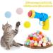 Vyuwast Cat Toy Balls Launcher Toy Balls for Cats Ball Gun with 100pcs Soft Pom Pom Balls Interactive for Indoor Pet Cat Kitty Exercise Training Chasing - Buy Online on GoSupps.com