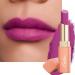 Oulac Purple Creamy Matte Lipstick  Violet Soft Satin Finish Lipsticks for Women with Moisturising Formula  Rich Color  Highly Pigmented Enriched with Rose Oil  Vegan & Cruelty-Free| 3.6g (Y11) Summer Again (Y11)