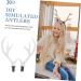Toyvian 2 Pairs Christmas Flocked Antlers Headbands Hair Clips Diy Hair Accessories Handmade Diy Materials Hair Clasp Material Xmas Decor Diy Supplies Charm White Artificial Flocking - Buy Online on GoSupps.com