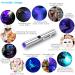 LEAGY 2 Pack Pen Torch 365nm UV Light Penlight USB Rechargeable Torch Black Light Flashlight for Detecting Mold Fungus Fluorescent Stains and Pet Urine etc - Buy Online on GoSupps.com