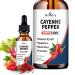 Cayenne Pepper Drops Organic Cayenne Pepper with Hawthorn Beet Root Vitamin k2 d3 Turmeric Panax Ginseng Capsaicin Supplements Support Digestion Cardiovascular Circulation Daily Wellness