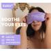 Weighted Lavender Eye Mask - Microwavable Sleep Mask for Stress Relief & Migraine Relief - Adjustable & Reusable with Natural Lavender & Flaxseed - Buy Online on GoSupps.com