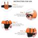 Queenmore Dogs Wowers - RipStop Huideling Lifeguard for Dogs | XS Orange - Perfect for Kayak Swimming & Safety - Buy Online on GoSupps.com