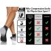 Physix Gear Sport Low Cut Compression Socks - Arch Support, Large-X-Large, Black/Grey (2 Pairs) - Buy Online on GoSupps.com