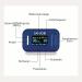 Sanico Pulse Oximeter - Digital Heart Rate & SpO2 Monitor | European Brand | Adjustable Color Display & Batteries Included - Buy Online on GoSupps.com