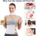Organic Castor Oil Pack for Waist & Neck | Adjustable Reusable | Detoxify Liver Improve Fertility & Relieve Constipation - Buy Online on GoSupps.com