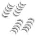 FRCOLOR 10 Pairs Fake eyelashes natural false eyelashes magnetic false eyelashes false eyelashes magnetic manga lashes cluster false lashes wispy clear lash band false eyelashes fluffy set