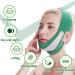 V Shaped Slimming Face Mask | Double Chin Reducer & Face Lifting Belt for Women - Green V Line Face Lift Mask - Buy Online on GoSupps.com