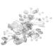 DOITOOL Bridal Hair Comb Clip Rhinestone Hair Comb Bridal Hair Side Comb Wedding Hair Accessories for Brides Bride Hair Comb Bride Hair Accessories Rhinestones Iron Sheets The Flowers