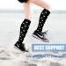 Actinput Compression Stockings for Men & Women - 4 Pairs Colorful Support Socks for Sports Travel Running & Nursing - Size S-M Black 4105 - Buy Online on GoSupps.com