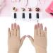 Professional UV Glove for Nail Lamp | Anti-UV Fiber Cotton Manicure Tool - Beige - Buy Online on GoSupps.com