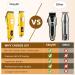 CkeyiN Hair Clippers for Men with Cordless Close Cutting T-Blade Trimmer Kit 6500RPM Professional Hair Cutting Kit Beard Trimmer Barbers Men Kids Clipper Set Rechargeable LED Display Grooming Kit Gold - Buy Online on GoSupps.com