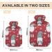 Buy Velvet Christmas Gnome Hot Water Bottle - 1L Pain Relief & Bed Warmer | Soft Cover Hot & Cold Compress - Buy Online on GoSupps.com