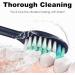 USHON Toothbrush Replacement Brush Heads for HY1100 & HY1200 - 4 Pack (Midnight Navy Blue) | Philips One Electric Toothbrush Compatible - Buy Online on GoSupps.com
