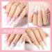 AIMEILI 6 x 10g Acrylic Powder Set - Clear Nude Pink Acrylic Nail Application for Extension, French Manicure, Nail Art - No Lamp Needed - Buy Online on GoSupps.com