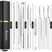 Professional Blackhead Remover Pimple Popper Tool Kit - Boxoyx 10Pcs Extractor for Acne Removal - Facial & Nose Treatment (Silver) - Buy Online on GoSupps.com