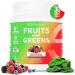 selfevolve Fruits and Greens Organic Probiotic Powder: 30 Servings for Men & Women. Vegan with 10 Billion CFUs, Spirulina, Kale, Spinach, Chlorella, Elderberry, Digestive Enzymes - Probiotics - Buy Online on GoSupps.com