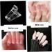 DOITOOL 4 Sets Nail Extension Set Nail Form Clips Nail Patch Fixing Clips Bath Sponge for Sensitive Skin Poly Nail Clip Nail Art Extension Patch Extension Sticker Manicure Plastic - Buy Online on GoSupps.com