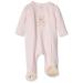 Little Me Baby Girls' Side Snap Footie 9 Months Light Pink Pattern