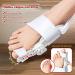 Bunion Valgus Corrector - Adjustable Day Night Orthopedic Toe Straightener (White) - Buy Online on GoSupps.com