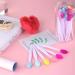 24 Pcs Double Sided Silicone Lip Scrubber Set for Plump Lips | Exfoliating Lip Brush with Container | Soft Cleaning Applicator for Smoother Appearance - Mixed Colors - Buy Online on GoSupps.com