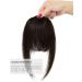 YAMEL Clip-in Bangs Dark Brown Human Hair Extensions for Women - Buy Online on GoSupps.com